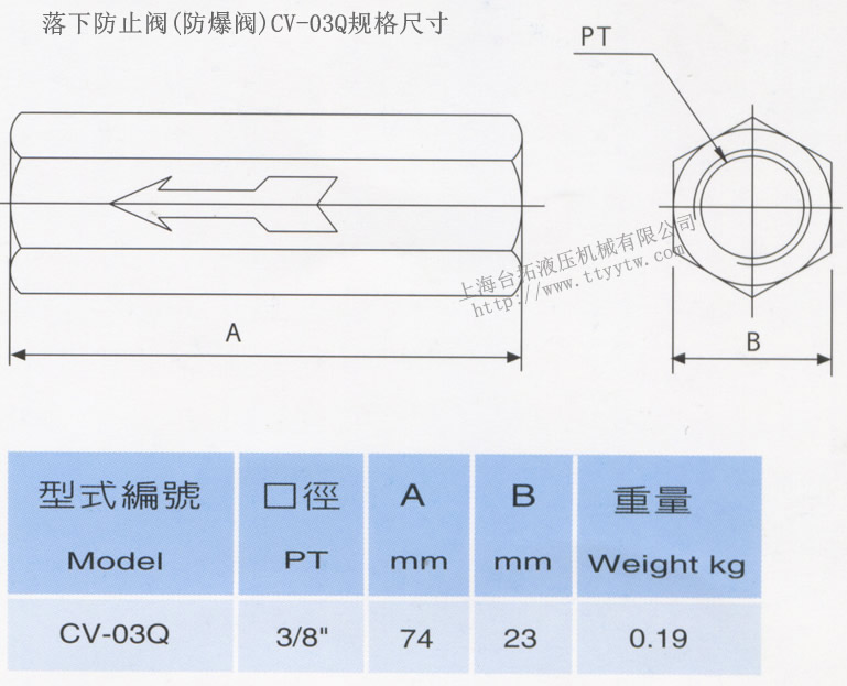 落下防止閥(防爆閥)型號規格尺寸